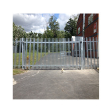 Easily Assembled Security  W/d Concrete Palisade Galvanised Metal Boundary Fencing